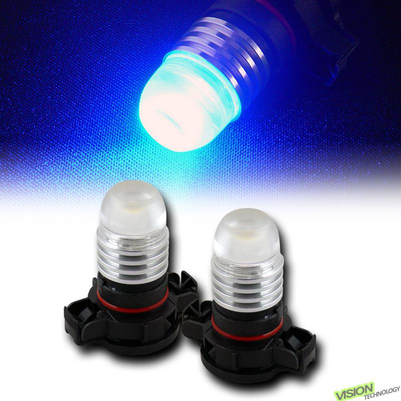 2pc blue h16/5101/5102 1x 3w led daytime running/fog/driving light bulbs psx24w