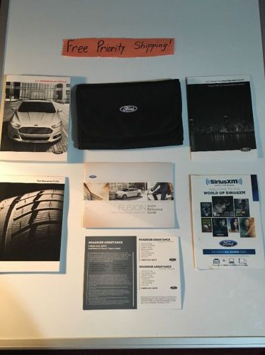 2014  ford fusion owners manual with case.#0239 free priority shipping!