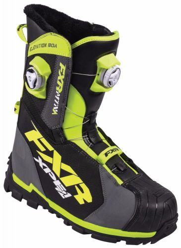 Fxr elevation lite boa focus boot char/hi-vis s:9 snowmobile boots 16501.20709