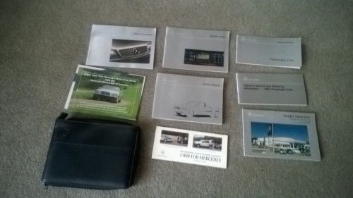 1999 mercedes benz c230 kompressor,c280,c43amg complete owners manual with case