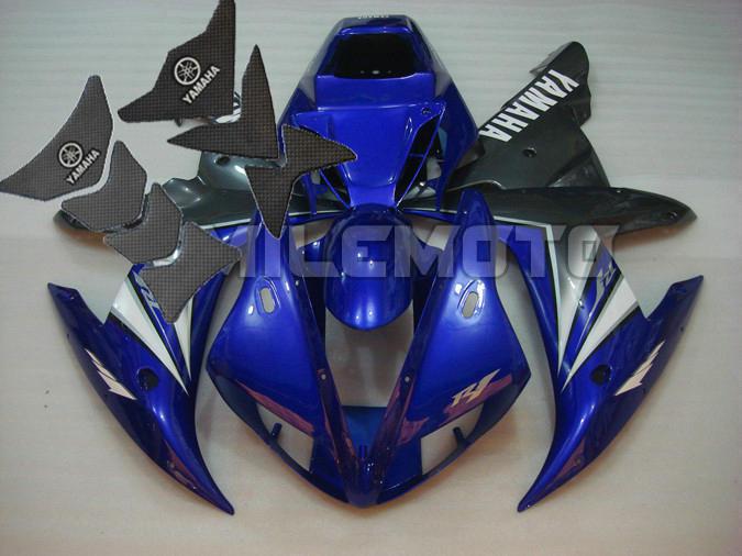  free tank pad x2! fairing for yamaha yzf r1 2002 2003 02 03 injection mold eaf