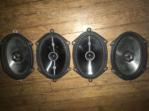 Lot of 4 car speakers 2 boss rip5704 6&#034;-8&#034; w/2 4ohm kickers 6&#034;-8&#034; used*