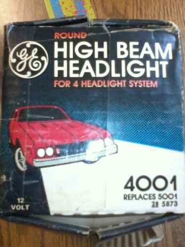 Ge 4001 round high beam headlight (for four light system), replaces 5001, 12 v