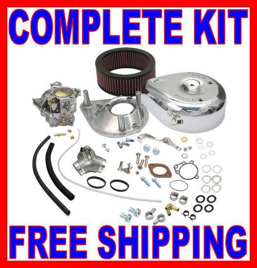 New s&s super e shorty carb carburetor kit 1991-2003 harley sportster xl 11-0409