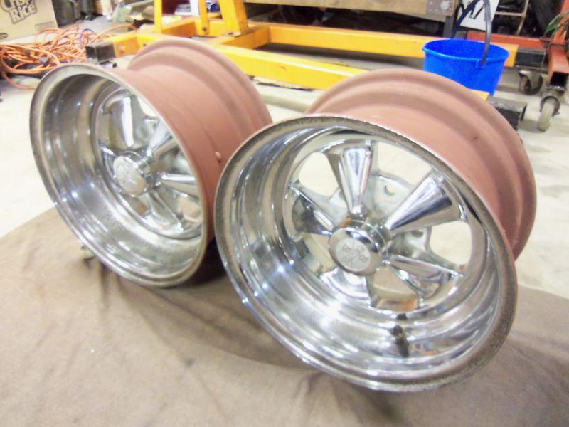 Pair, fenton 15" x 8" super shark wheels