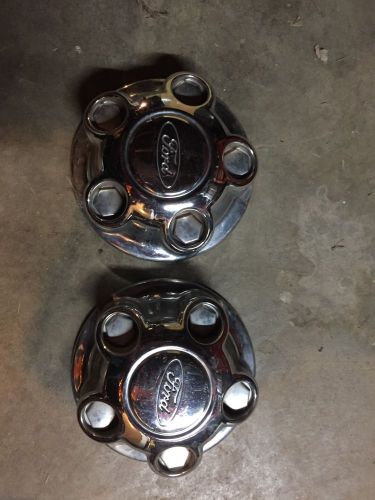 Two 1998 1999 2000 2001 ford ranger chrome center cap hubcap