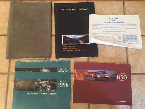 1996 volvo 850 oem owner&#039;s manual literature packet &amp; storage pouch