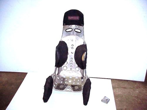 Kirkey 16&#034; lightweight aluminum racing seat w/ leg supports figure 8 imca ump #2