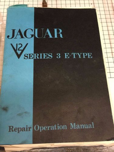 Jaguar xke v12 repair manual