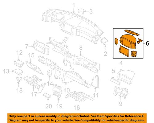 Jeep chrysler oem 05-06 grand cherokee instrument panel-bezel 5jn311j8ao