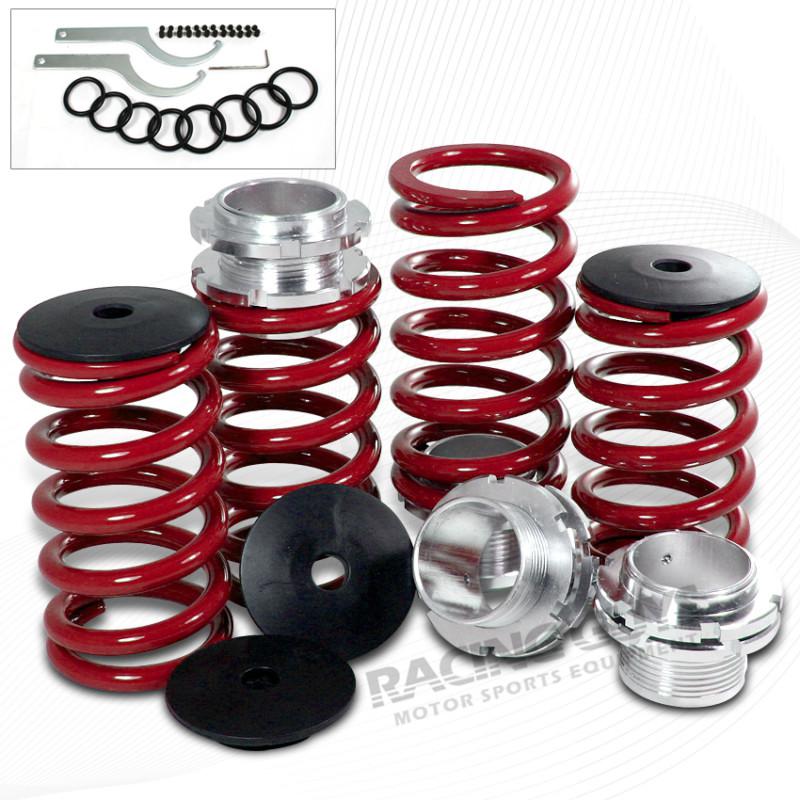 Jdm 92-95 honda civic racing red coil over coilover spring/springs 90-01 integra