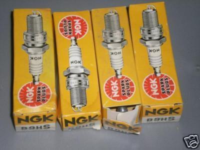 Nos ngk spark plugs b9hs qty 4