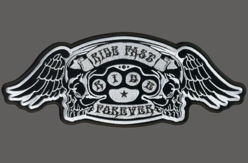 Brass knuckles wings outlaw anarchy 12 inch mc patch
