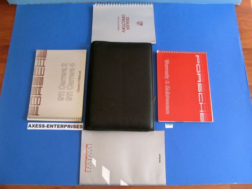 1990 porsche 964 911 carrera c2 c4 coupe cab targa owners manuals pouch set d185