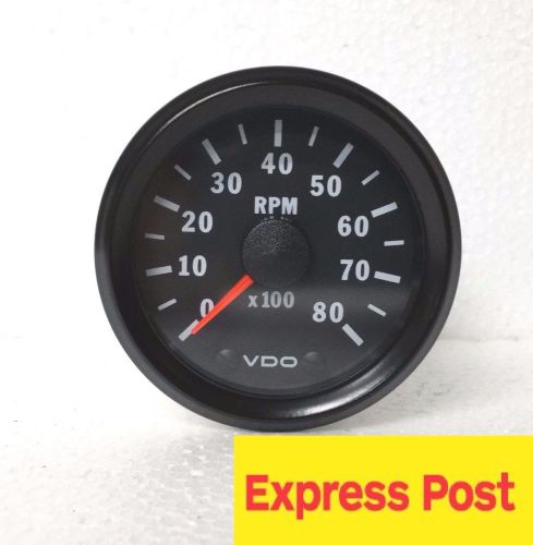 Vdo cockpit vision tachometer 12v 52mm  8000 rpm automotive 333015031