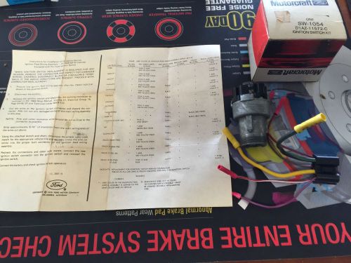 Nos d1az-11572-c ignition switch repair kit sw-1054 1968 1969  mustang, cougar