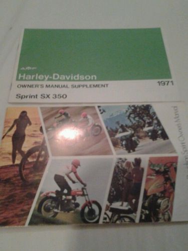 1971 harley sprint owners manual