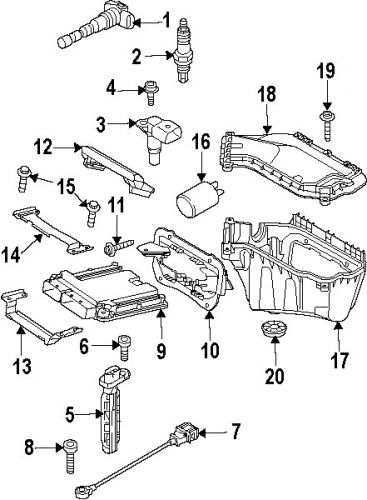 Audi 059906433c genuine oem crnkshft sensor