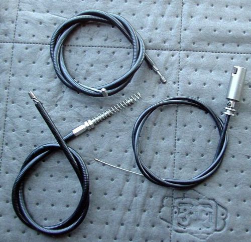 Harley hummer 125 165 super 10  pacer scat ranger bobcat complete cable set