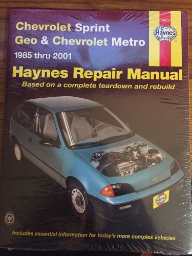 Haynes repair manual 24075 chevrolet sprint geo &amp; chevrolet metro