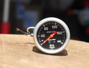 2 1/2 auto meter liquid filled oil pressure gauge