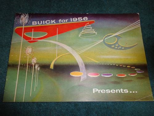 1956 buick dealer showroom sales catalog / original 24 page brochure