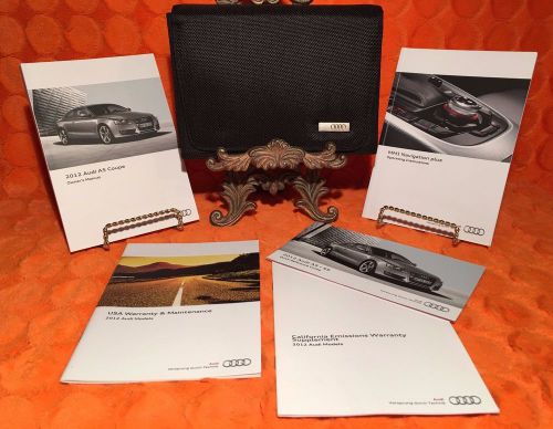 2012 audi a5 coupe owners manual user set 12 + navigation system book &gt;mint cond