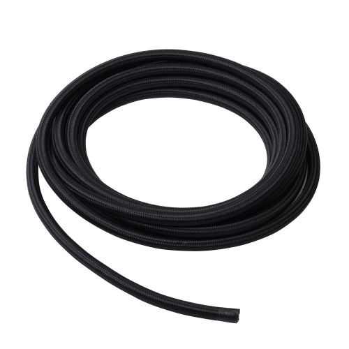 5 feet 6an nylon stainless steel braided fuel oil gas line hose an6 black