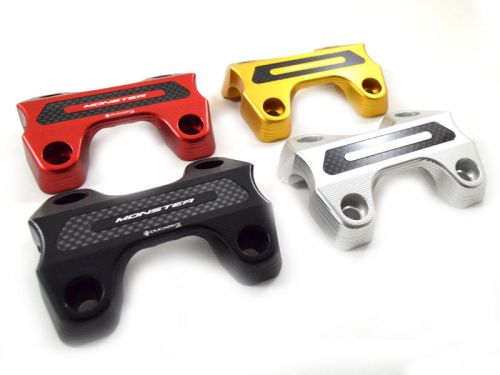 Ducati monster 821 handlebar top clamp - red/black/silver/gold