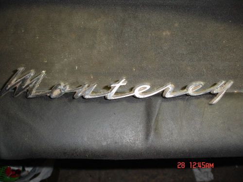 1962 mercury &#034;monterey&#034; script emblem ..take a look