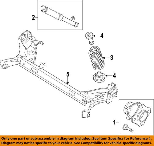 Nissan oem 110-12 sentra rear suspension-coil spring 55020zj61a