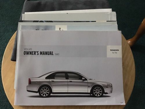 2006 volvo s80 owners manual with case