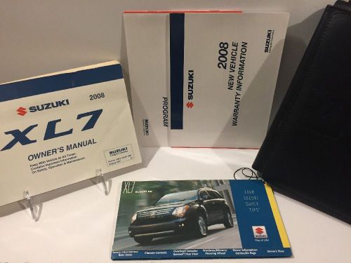 2008 suzuki xl7 owners manual full oem kit with quick tips guide