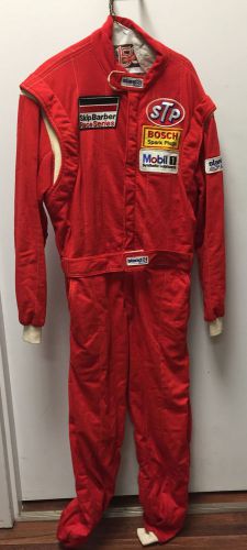 Skip barber stand 21 orange racing suit formula 1 nascar size 4 medium