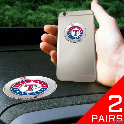 Fanmats - 2 pairs of mlb texas rangers dashboard phone grips 13078