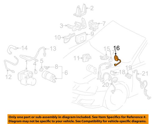 Toyota oem 00-02 avalon-abs wheel speed sensor 8924507011