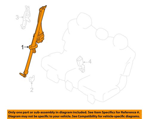 Second row back rear seat belt-belt &amp; retractor left 888451la2a