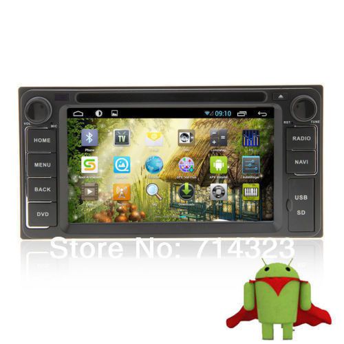 Android 4.1 car dvd gps for toyota 3g/wifi ipod+steering wheel control usb sd eq