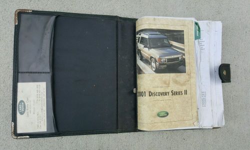 Land rover discovery 2 2001 owners manual handbook w/case