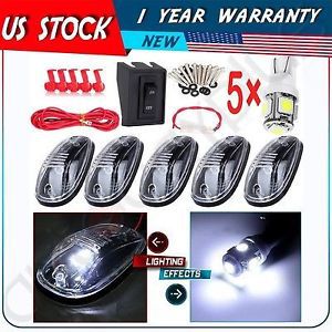 For 12-16 dodge ram 2500 3500 clearance led light cab roof marker lights smoked