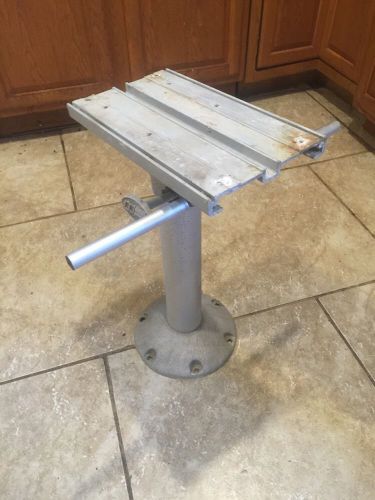 Marine/boat 21&#034;bucket seat pedestal swivel,slide mount with 12&#034;x16&#034; floor plate