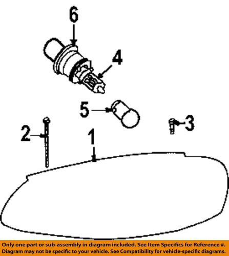 Mopar oem 6505837aa headlamp-headlamp assembly screw