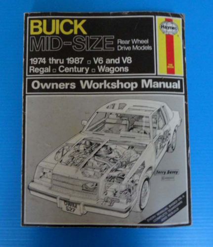 74-87 buick mid size v6 &amp; v8 haynes manual