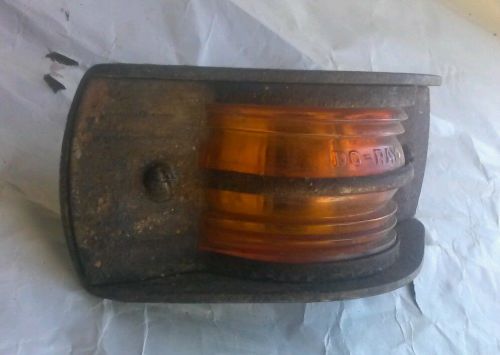 1 orange glass f100 ford side marker light  doray oem complete assembly