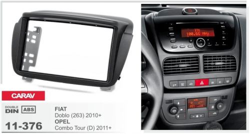 Carav 11-376 2din car radio dash kit fiat doblo 2010+ / opel combo tour (d) 11+