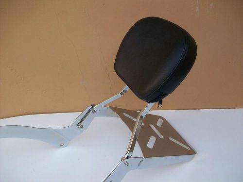 &#034;new&#034; honda shadow 1300 1800 c &amp; f sissy bar backrest w/ luggage rack - studs