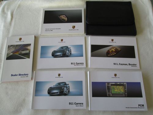 2006 porsche 911 carrera owner&#039;s manual, nav pcm, service, books case pk 997 4s