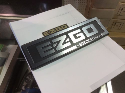 E-z-go  golf cart front name plate oem silver