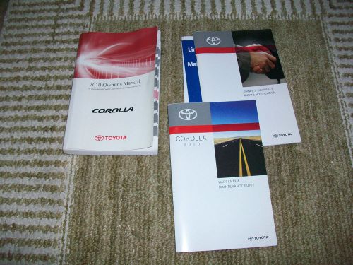 2010 toyota corolla owners manual kit