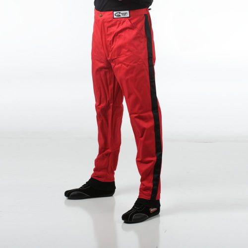 Racequip 112012 driving pant sfi-1 1-l pants  red small